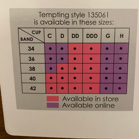 Women’s Paramour Tempting Full Figure Demi Contour Bra NWT - Picture 4 of 6